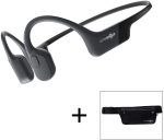 AfterShokz Aeropex Open-Ear Wireless Bone Conduction Headphones with Sport Belt, Cosmic Black, 2.3 - Image 2