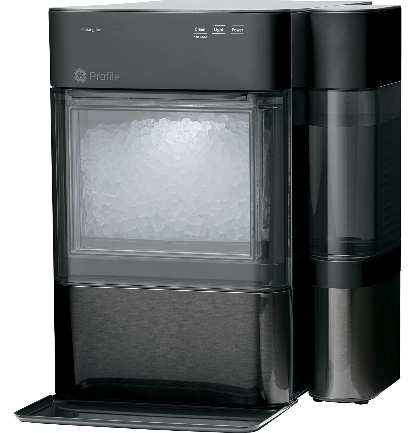 1A4B4674-3C04-021C-E55D-8A08053CA4E6 GE Profile Opal 2.0 | Countertop Nugget Ice Maker | Ice Machine with WiFi Connectivity | Smart Home Kitchen Essentials | Black Stainless - Image 1