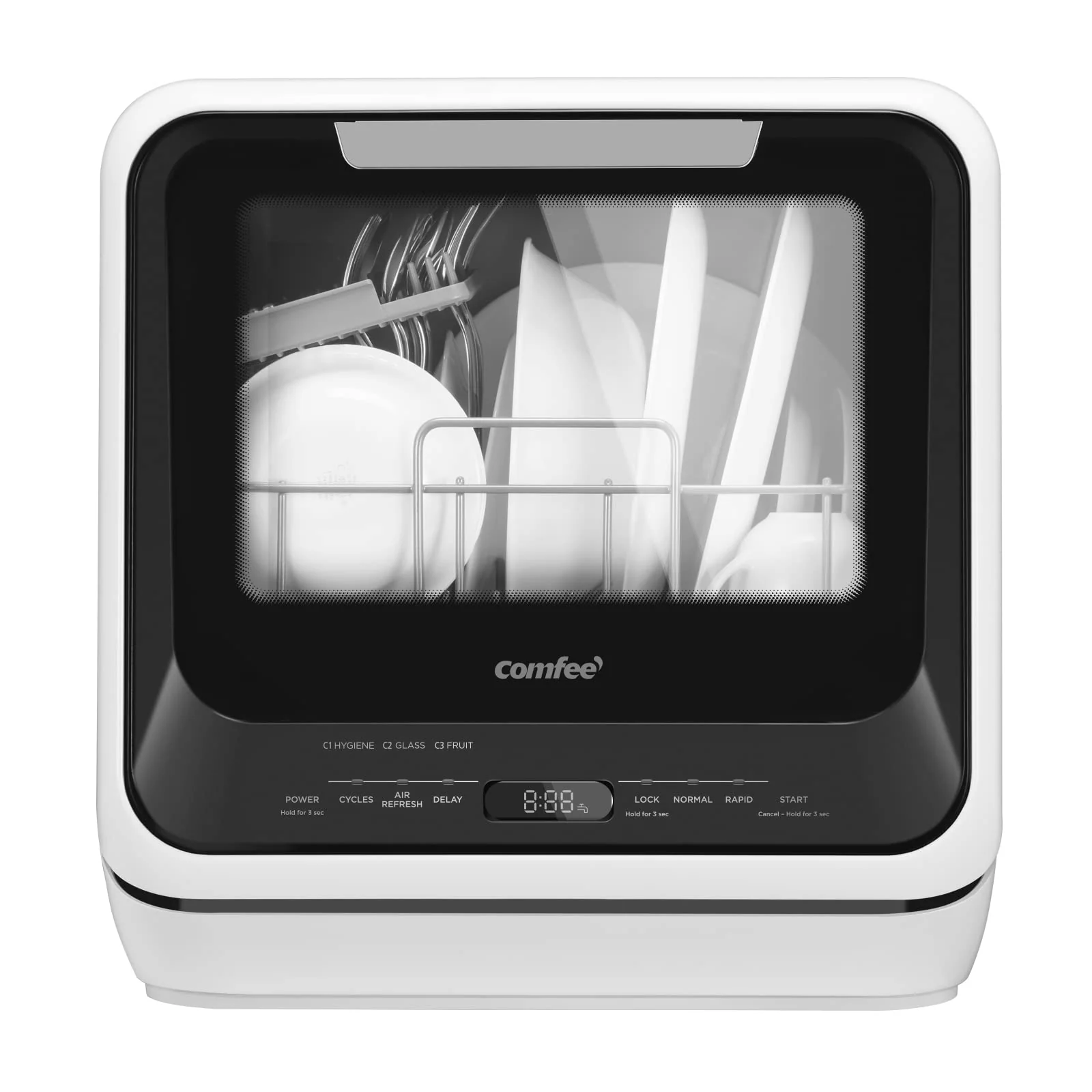 450F40DA-333E-70FB-2166-1117C00D88E9 COMFEE' Mini Dishwasher Countertop with 5L Water Tank - Image 1
